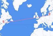 Flights from Plattsburgh to Kaunas