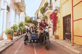 Tour privado VIP da Acrópole de Atenas e Plaka em um sidecar