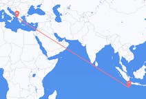 Vluchten van Shire of Christmas Island naar Korfoe