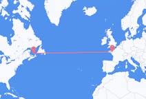 Flyg från Les Îles-de-la-Madeleine, Quebec, Kanada till Rennes, Frankrike
