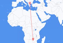 Flyreiser fra Bulawayo, Zimbabwe til Volos, Hellas