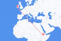 Flyreiser fra Addis Abeba, til Cork