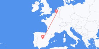 Flyreiser fra Spania til Belgia