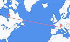 Flug frá Kuujjuarapik, Kanada til Tórínó, Ítalíu