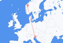 Flyg från Sogndal till Pula