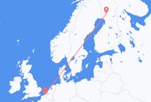 Lennot Oostendesta, Belgia Rovaniemelle, Suomi
