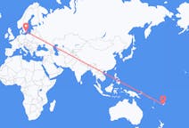 Flyreiser fra Nadi, Fiji til Karlskrona, Sverige