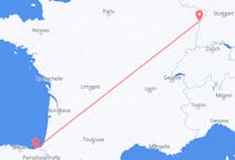 Flyreiser fra San Sebastian, Spania til Strasbourg, Frankrike