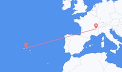 เที่ยวบิน จากแชมเบรี, ฝรั่งเศส ถึงเตร์เซรา, โปรตุเกส
