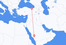 Flüge von Al Bahah, Saudi-Arabien nach Erzincan, die Türkei