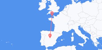 Flyrejser fra Guernsey til Spanien