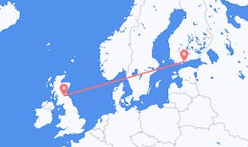 Flyg från Finland till Skottland