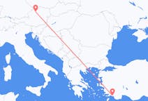 Lennot Linzistä, Itävalta Dalamanille, Turkki