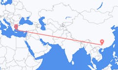 Lennot Liuzhousta, Kiina Parikiaan, Kreikka