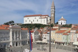 Trip to Piran every day starts at 11:45 next to Tartini monument