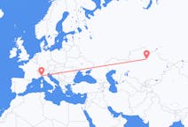 Flyreiser fra Nur-Sultan, til Genova