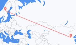 Flyreiser fra Shijiazhuang, Kina til Östersund, Sverige