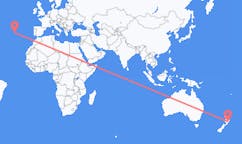 Flyreiser fra Napier, til Terceira
