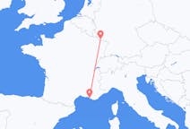 フランスのマルセイユから、ドイツのザールブリュッケンまでのフライト