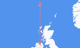 Flyrejser fra Nordirland til Færøerne