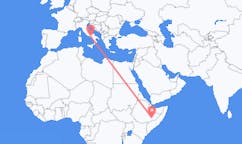 Flyreiser fra Gode, Etiopia til Napoli, Italia