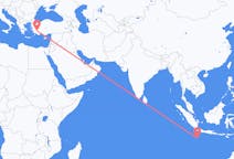 Flyrejser fra Shire of Christmas Island til Denizli