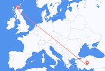 Flyreiser fra Inverness, Skottland til Konya, Tyrkia