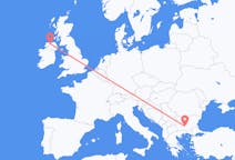 Vluchten van Derry, Noord-Ierland naar Plovdiv, Bulgarije