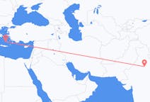 Lennot New Delhistä Santorinille