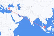 Flyreiser fra Tanjung Pinang, Indonesia til Antalya, Tyrkia