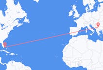 Flyreiser fra Bimini, Bahamas til byen Niš, Serbia