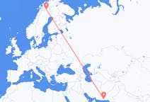 Flyrejser fra Turbat, Pakistan til Kiruna, Sverige