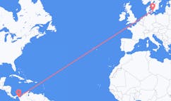 Vluchten van La Palma (ort i Mexiko, Guanajuato, Salamanca), Panama naar Kopenhagen, Denemarken
