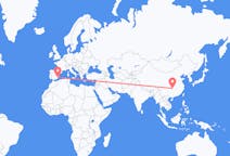 Flyrejser fra Zhangjiajie, Kina til Murcia, Spanien