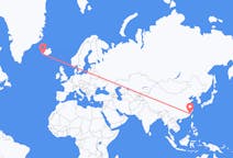 Flyg från Fuzhou till Reykjavík