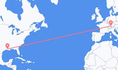 Flug frá Lafayette, Bandaríkjunum til Friedrichshafen, Þýskalandi