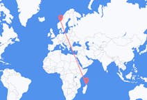 Flights from Antsiranana to Trondheim