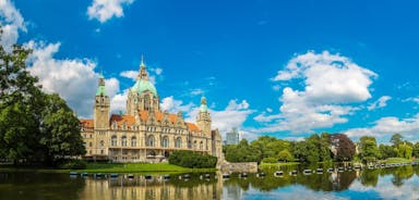 Berlin cityscape with Berlin cathedral and Television tower, Germany.