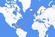 Flyrejser fra Barranquilla, Colombia til Kristiansund, Norge