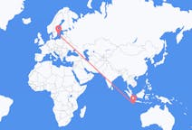 Flyrejser fra Shire of Christmas Island til Visby