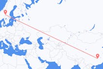Flyreiser fra Changsha, Kina til Rörbäcksnäs, Sverige