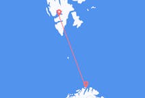 Flyg från Svalbard till Honningsvåg