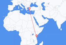 Flyreiser fra Zanzibar, til Kos