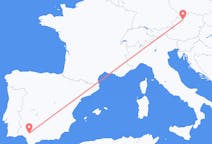 Lennot Linzistä, Itävalta Sevillaan, Espanja