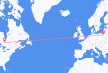 Flyreiser fra Timmins, Canada til Szczytno, Polen