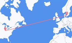 Flyreiser fra Indianapolis, USA til Angelholm, Sverige
