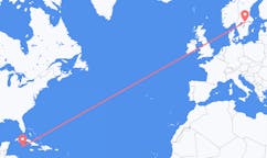Vluchten van Grand Cayman naar Örebro