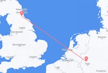 Flyreiser fra Duesseldorf, Tyskland til Durham, England