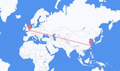 Flyrejser fra Taizhou, Jiangsu, Kina til Ostend, Belgien