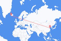 Voos de Qingdao para Reykjavík